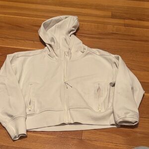 Old Navy Active White Fleece Jacket